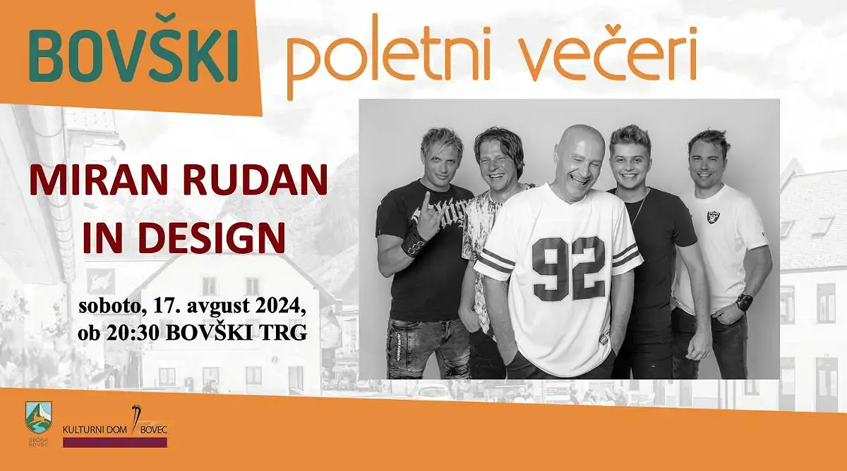 Bovški poletni večeri 2024 - Miran Rudan inDesign